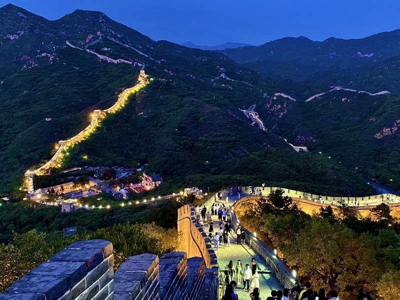 北京、八達嶺万里の長城 国慶節限定夜景ツアー開催へ