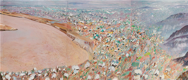 百メートル長巻油絵『黄河』、中国美術館で公開_fororder_1019　ネット1－2